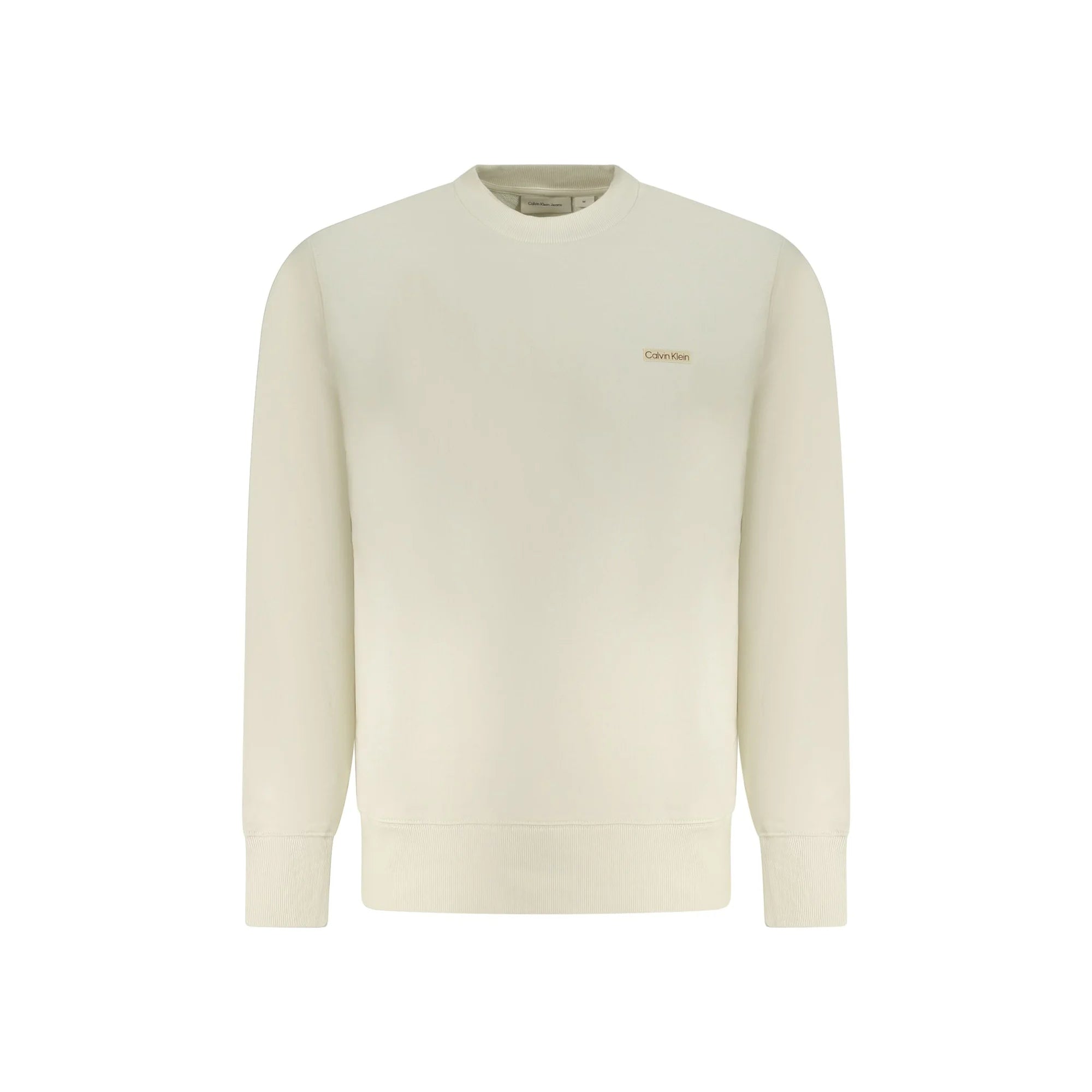 Calvin Klein Felpa Maniche Lunghe Uomo Beige Logo Felpe - foto prodotto