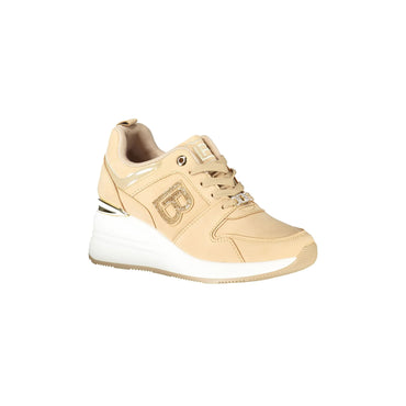 LAURA BIAGIOTTI Sneakers Donna Beige con Lacci e Plateau 6 cm - vista 2