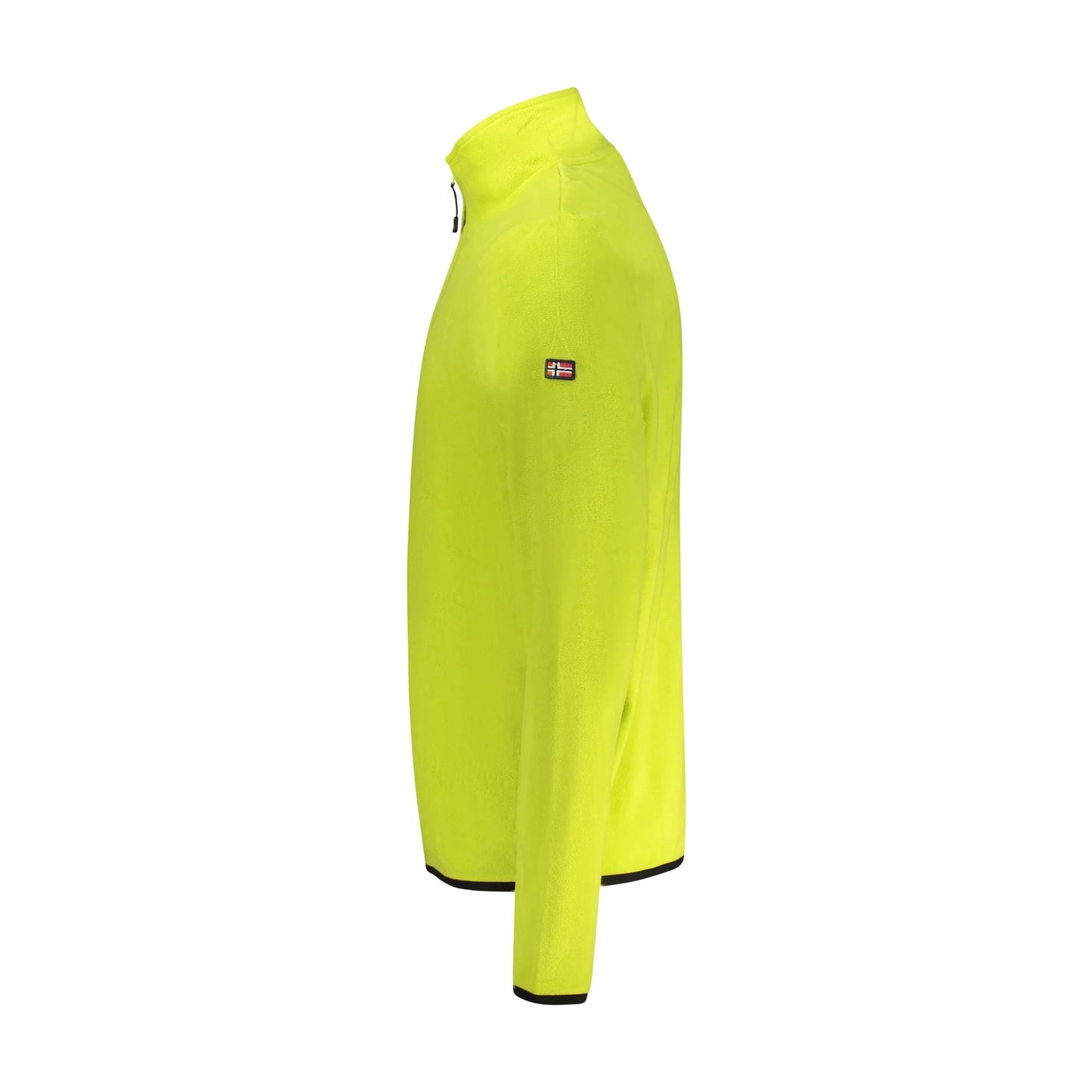 Norway 1963 Felpa Uomo Verde Mezza Zip Pile Applicazione Logo Felpe - vista 3
