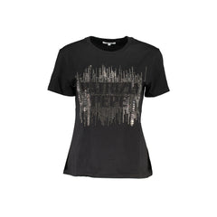 Patrizia Pepe T-Shirt Μανίκια Κοντά Γυναίκα Μαύρη Λογότυπο