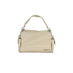 Desigual Borsa a Tracolla Donna Beige Dettagli a Contrasto