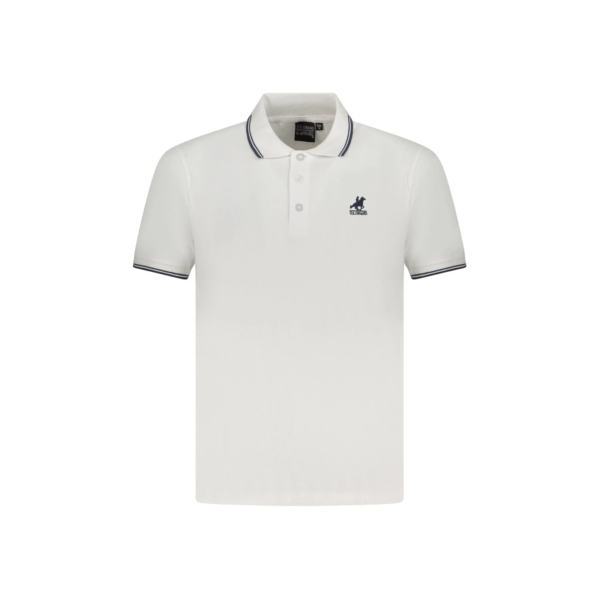 U.S. GRAND POLO POLO MANICHE CORTE UOMO BIANCO