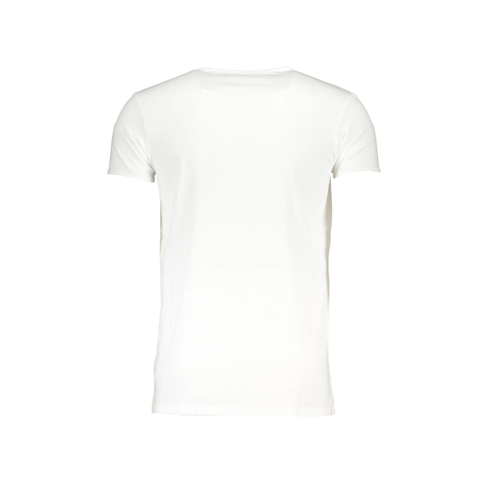 Cavalli Class T-Shirt Uomo Bianca Girocollo Cotone Stampa Logo bianco - vista 2