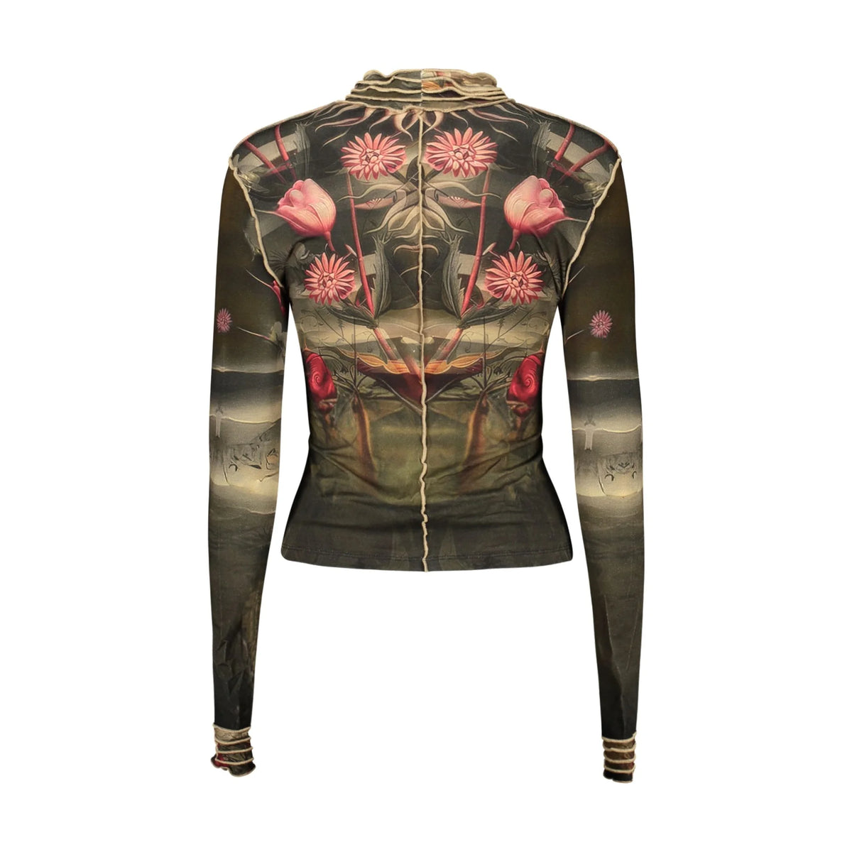 DESIGUAL T-SHIRT MANICHE LUNGHE DONNA NERO