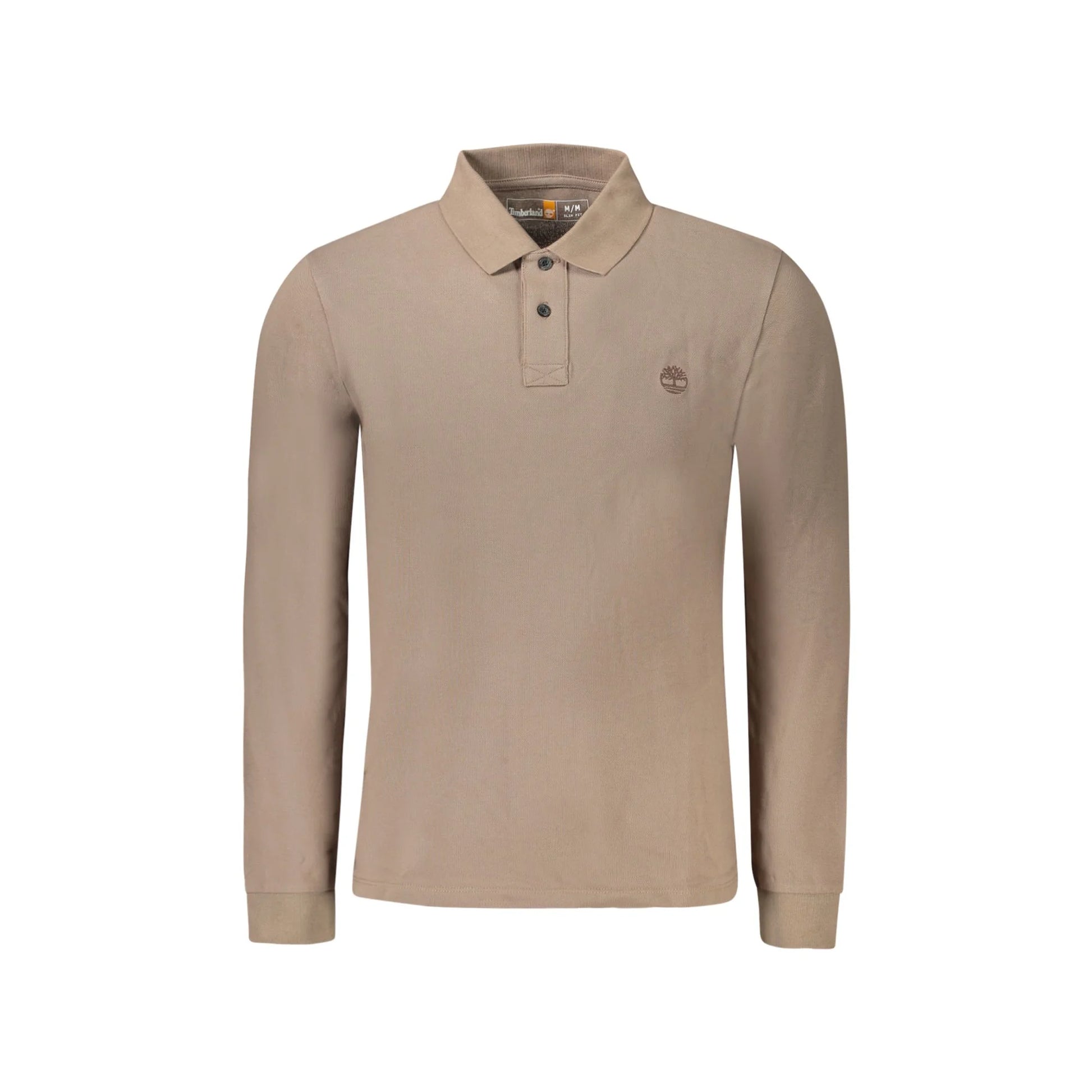 Timberland Polo Maniche Lunghe Uomo Marrone Ricamo - foto prodotto