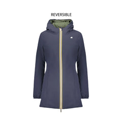 K-Way Giubbotto Maniche Lunghe Donna Blu Reversibile