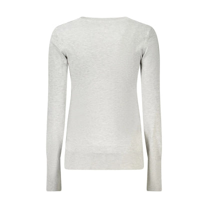 Guess Jeans Maglia Donna Grigia Applicazione Strass Maglie grigio - vista 2