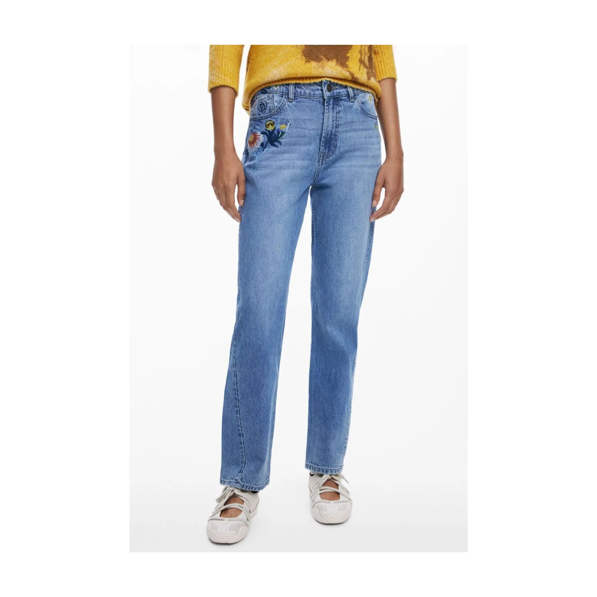 DESIGUAL JEANS DENIM DONNA AZZURRO