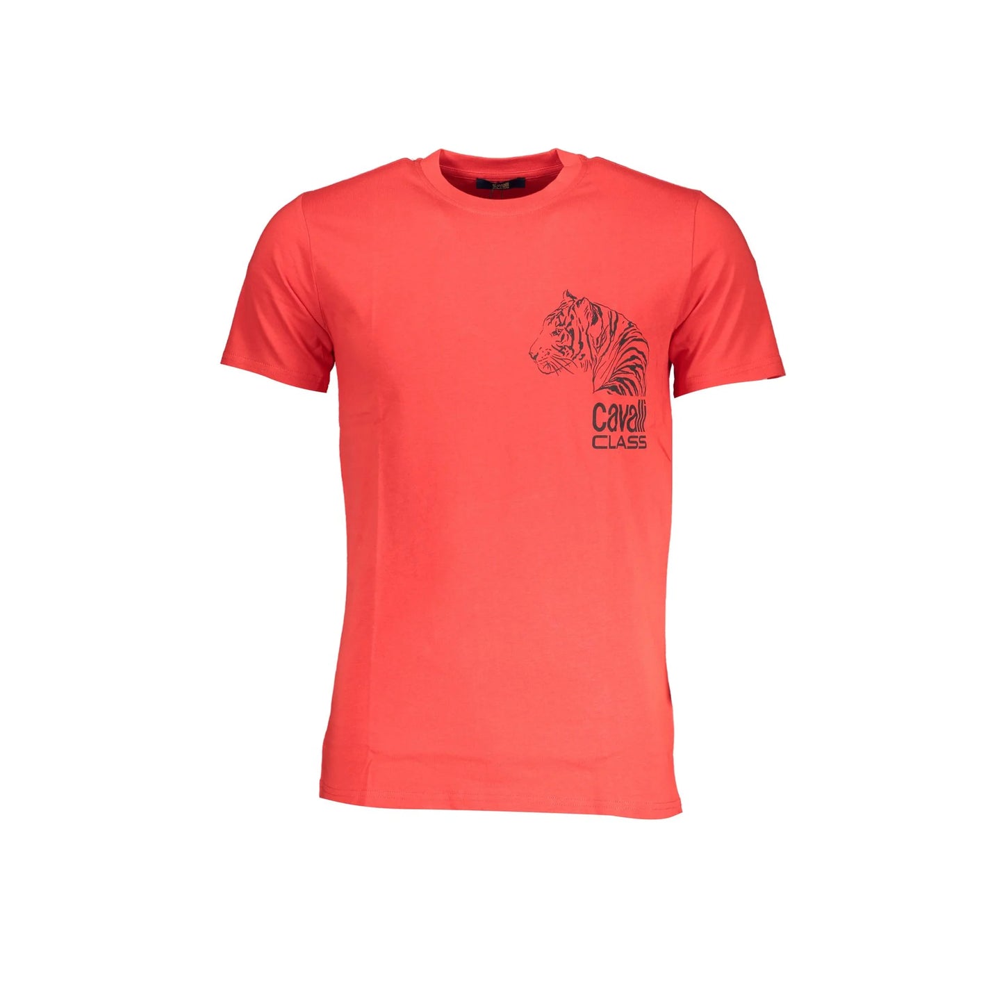 Cavalli Class T-Shirt Maniche Corte Uomo Rossa Stampa Rosso - foto prodotto