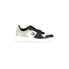 TOMMY HILFIGER αθλητικά παπούτσια Ανδρικά Μαύρα με Δέσιμο και Λογότυπο