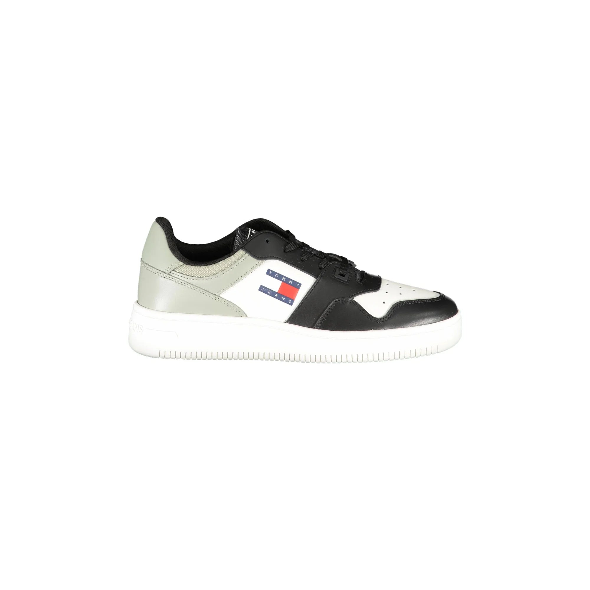 TOMMY HILFIGER Sneakers Uomo Nere con Lacci e Logo Nero - foto prodotto
