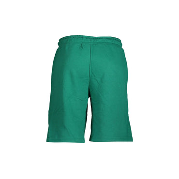 Fila Short Pantaloni Bermuda Uomo Verde Ricamo - vista 2