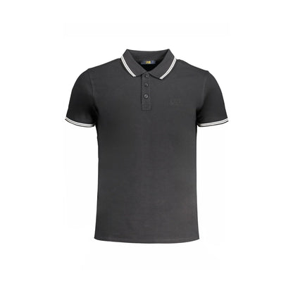 Cavalli Class Polo Maniche Corte Uomo Nera Ricamo Nero - foto prodotto