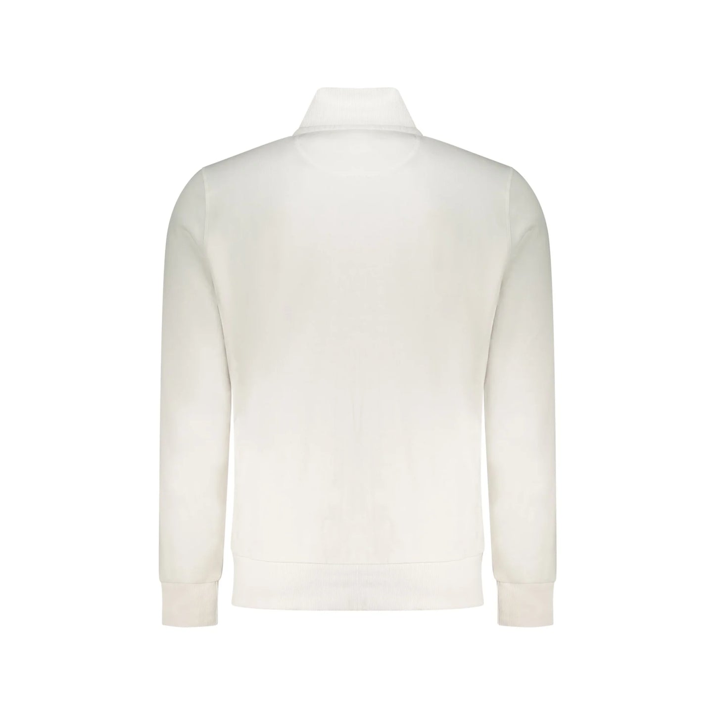 North Sails Felpa Uomo Bianca Zip Garzata Tasche Logo Felpe bianco - vista 2