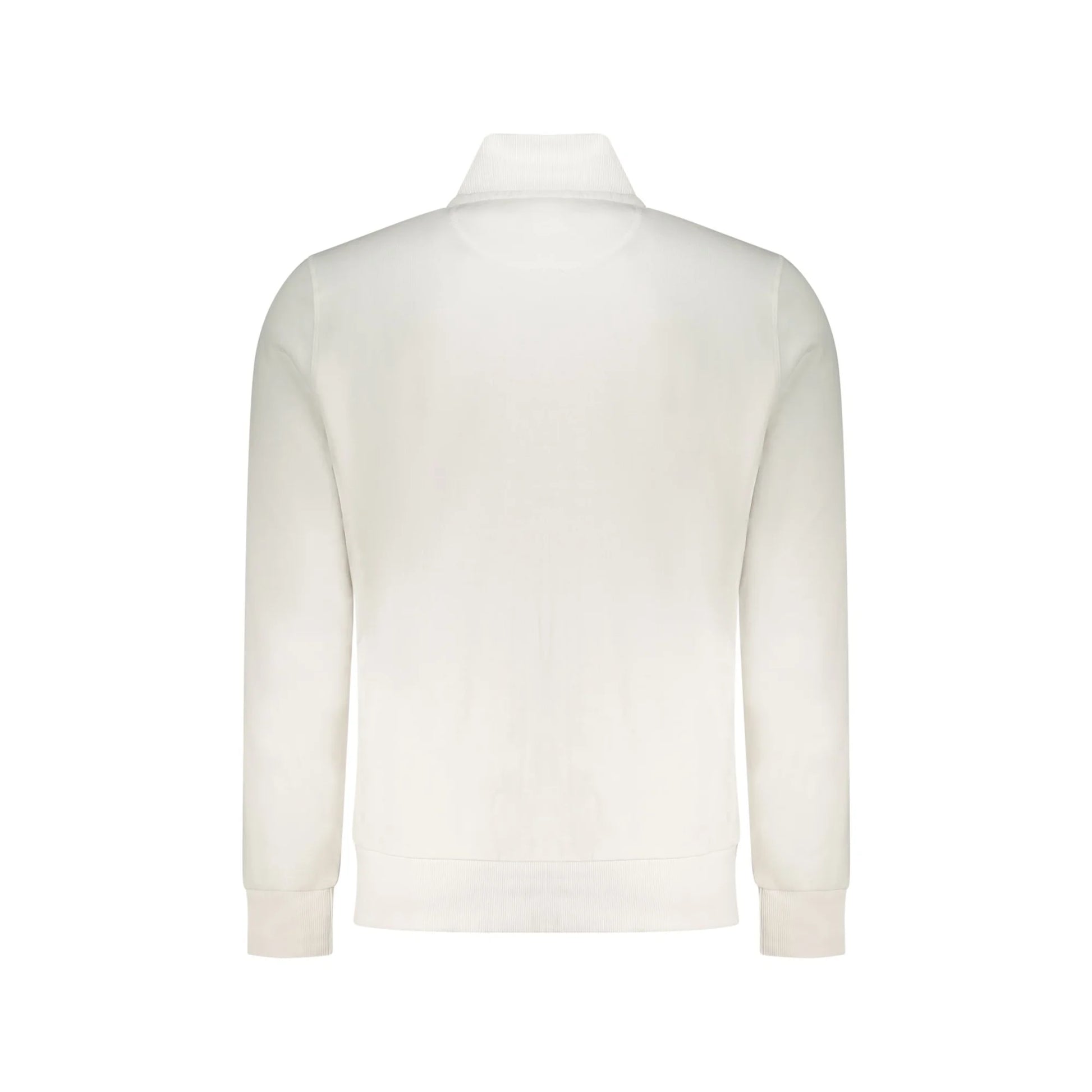North Sails Felpa Uomo Bianca Zip Garzata Tasche Logo Felpe bianco - vista 2