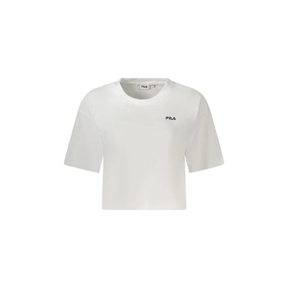 Fila T-Shirt Maniche Corte Donna Bianca Stampa Logo Bianco - foto prodotto