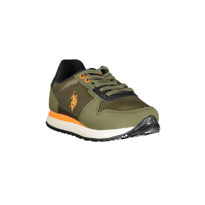 U.S. POLO ASSN. Calzatura Sportiva Bambino Verde con Dettagli a Contrasto e Logo Sneakers - vista 3