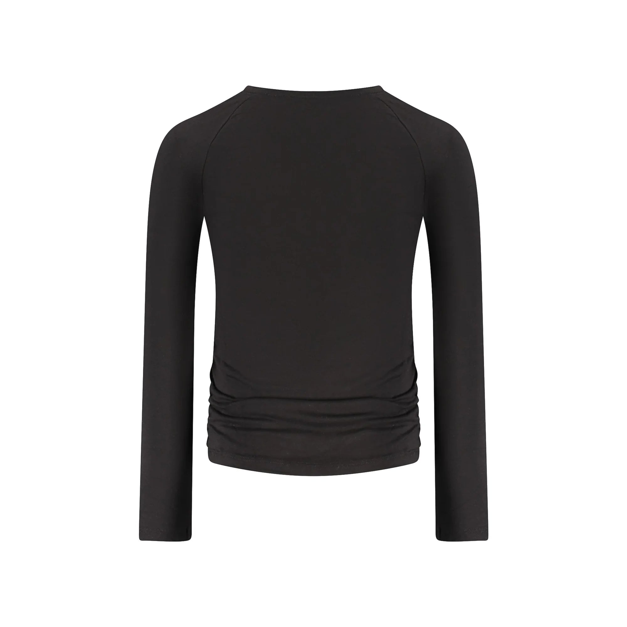 GUESS JEANS T-SHIRT MANICHE LUNGHE BAMBINA NERO
