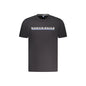 North Sails T-Shirt Maniche Corte Uomo Nera Stampa Logo Nero - foto prodotto