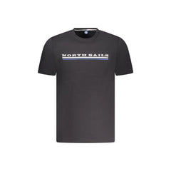 North Sails T-Shirt Maniche Corte Uomo Nera Stampa Logo