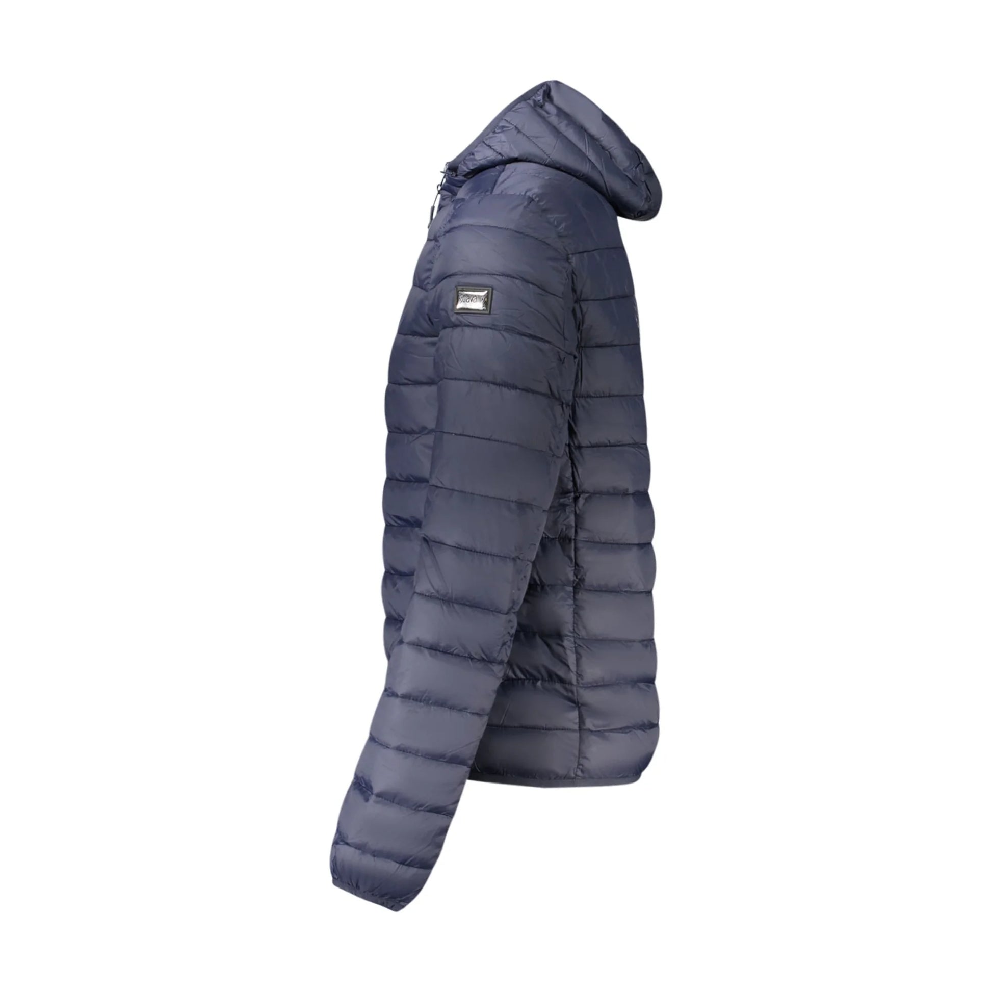 Cavalli Class Giubbotto Uomo Blu con Cappuccio e Imbottitura Leggera Giubbotti e Giacche - vista 3