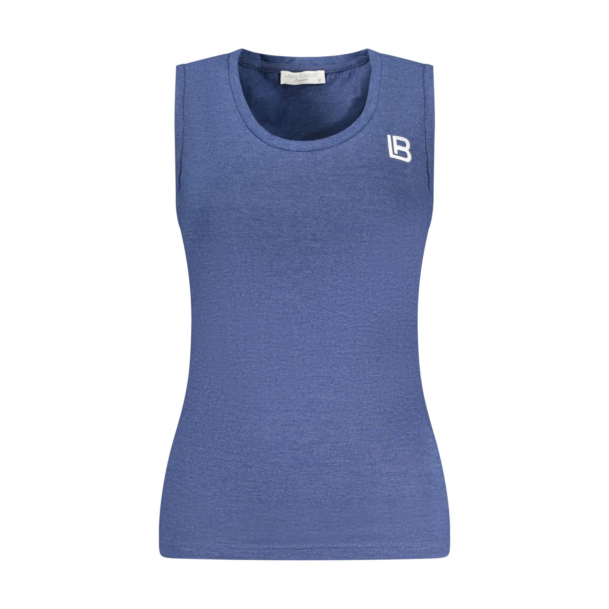 LAURA BIAGIOTTI CANOTTA ESTERNABILE DONNA BLU