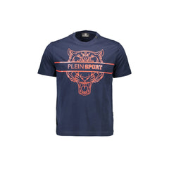 Plein Sport T-Shirt Μανίκια Κοντά Ανδρική Μπλε Εκτύπωση