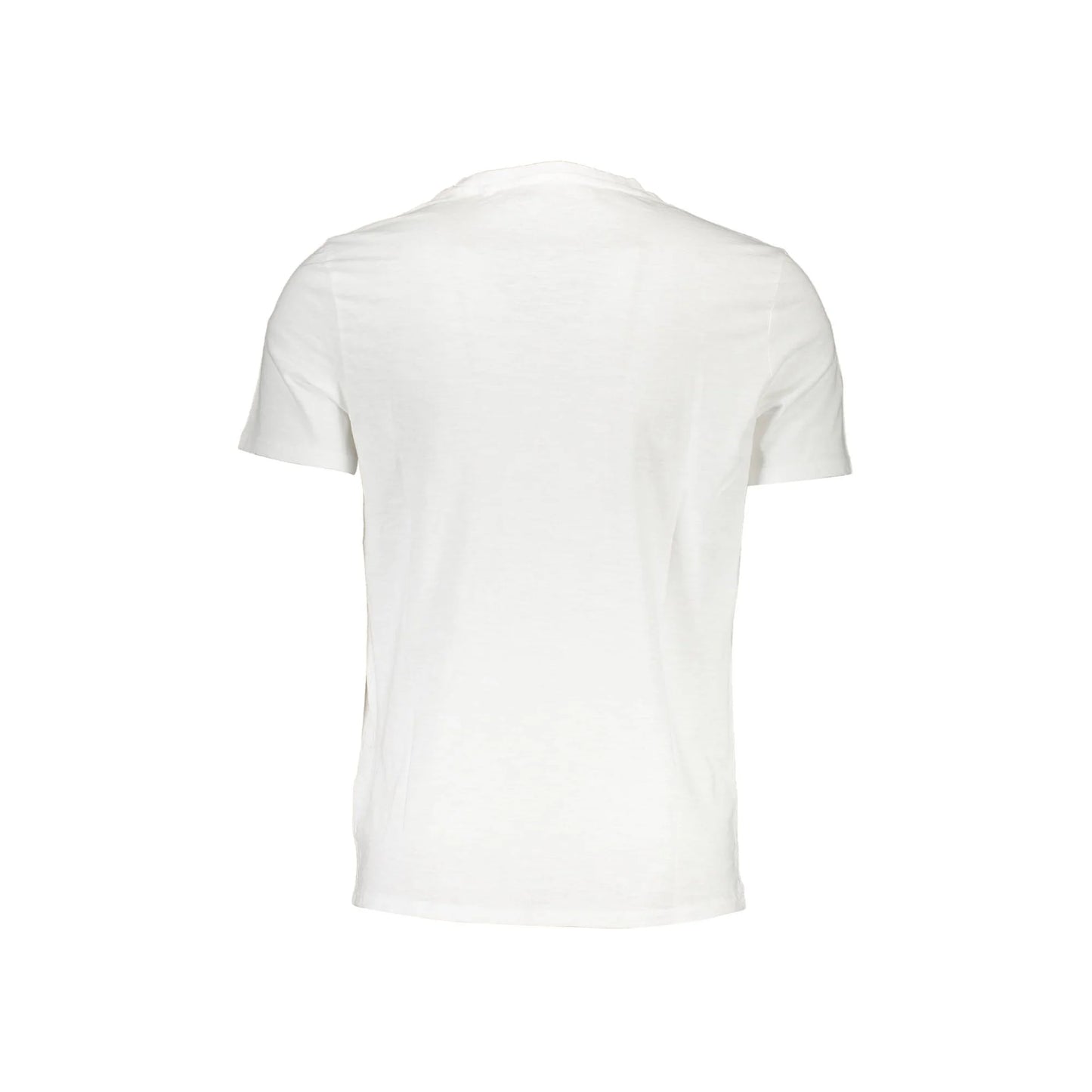 Guess Jeans T-Shirt Maniche Corte Uomo Bianca Ricamo Logo bianco - vista 2