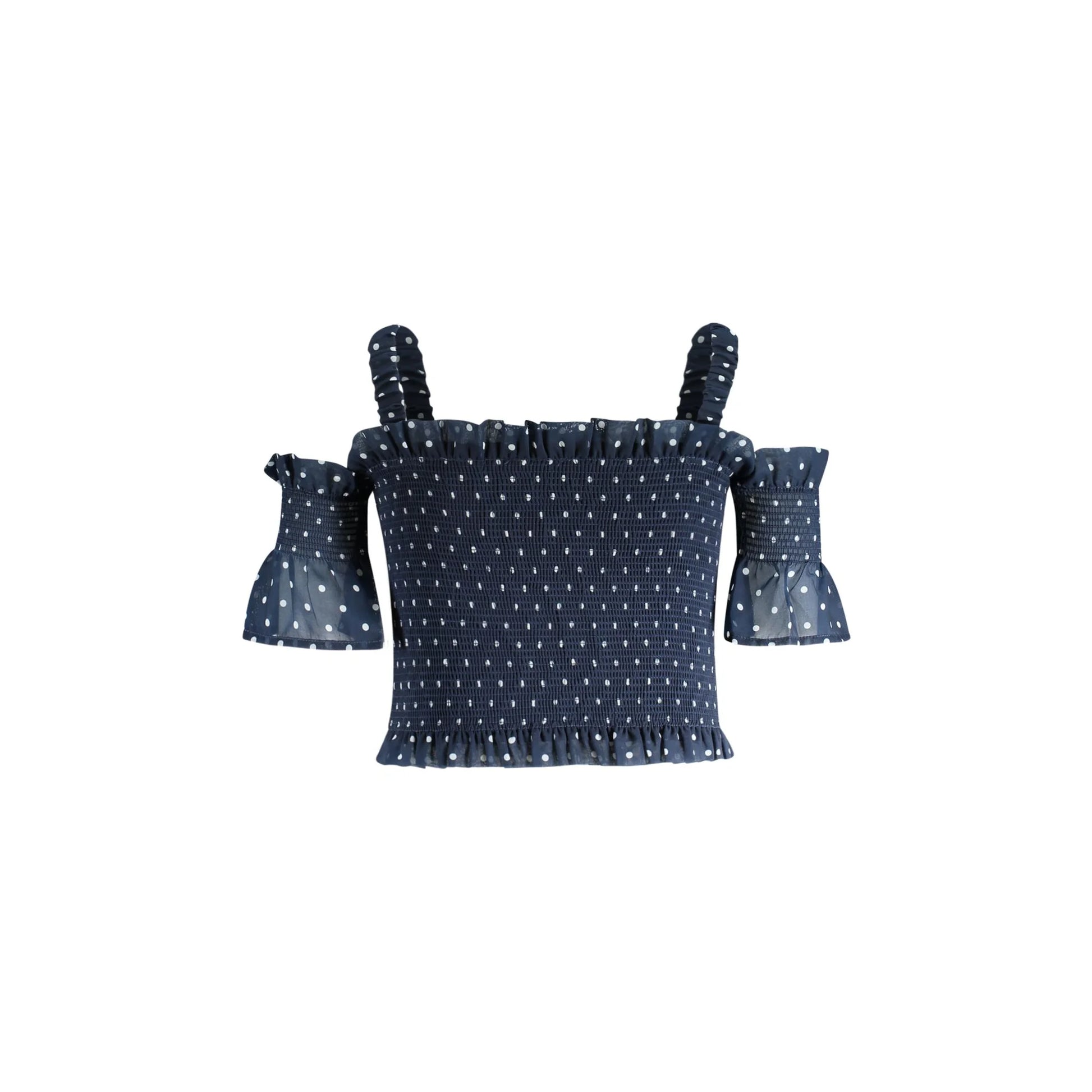 Guess Jeans Camicia Bambina Blu Applicazione Logo Camicie bambino - vista 2