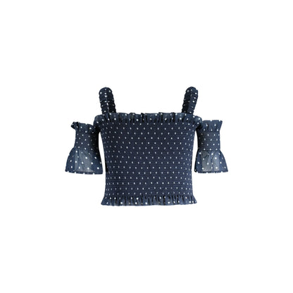 Guess Jeans Camicia Bambina Blu Applicazione Logo Camicie bambino - vista 2