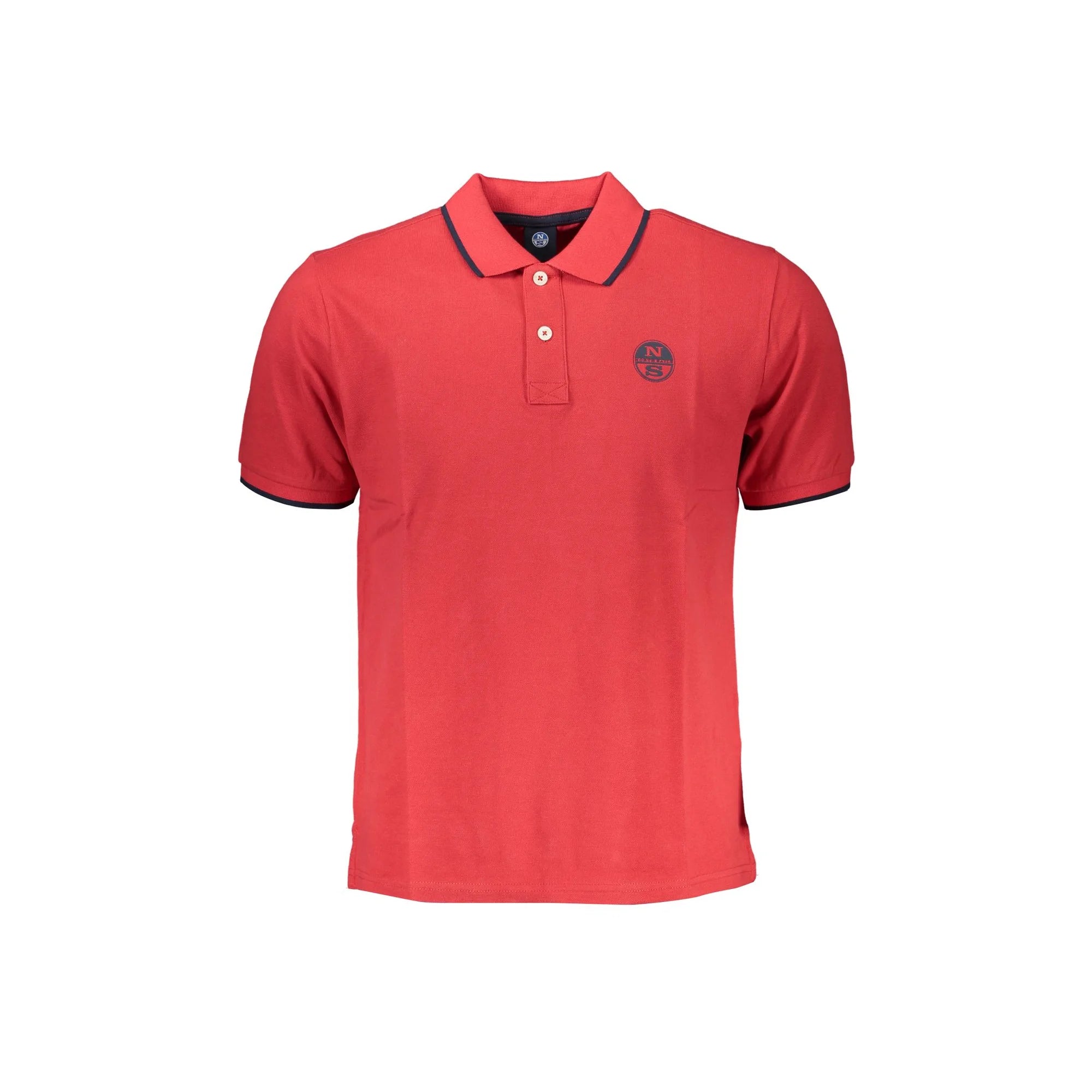 NORTH SAILS POLO MANICHE CORTE UOMO ROSSO