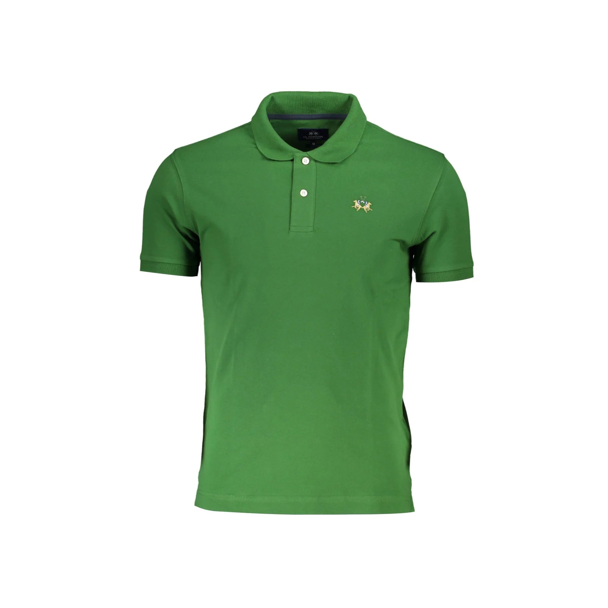 La Martina Polo Maniche Corte Uomo Verde Ricamo - foto prodotto