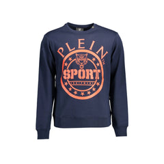 Plein Sport Φούτερ Μακρύ Μανίκι Ανδρικό Μπλε Εκτύπωση