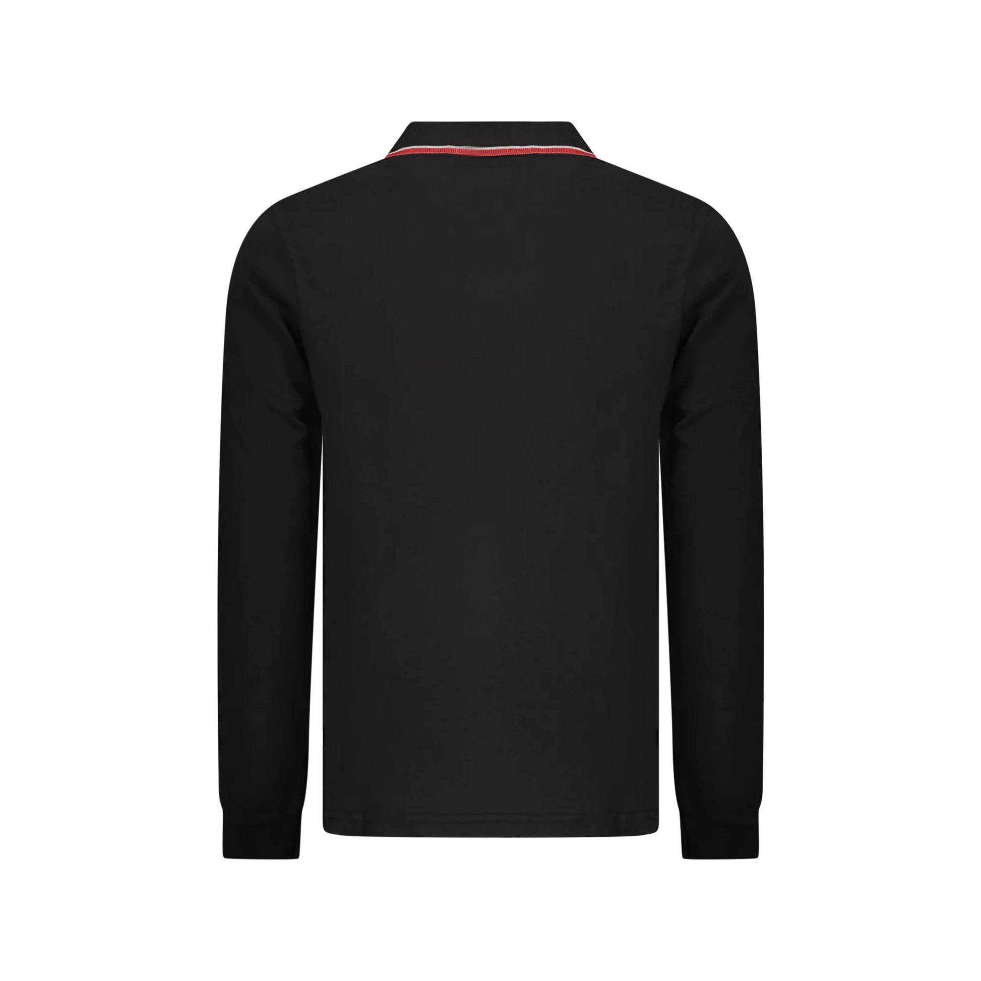 Norway 1963 Polo Uomo Nera Maniche Lunghe Cotone Ricamo Logo nero - vista 2