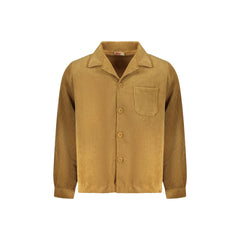 Rifle Camisa de Manga Larga Hombre Marrón Terciopelo Logo