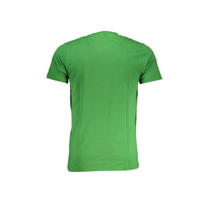 Cavalli Class T-Shirt Maniche Corte Uomo Verde Stampa Logo - vista 2