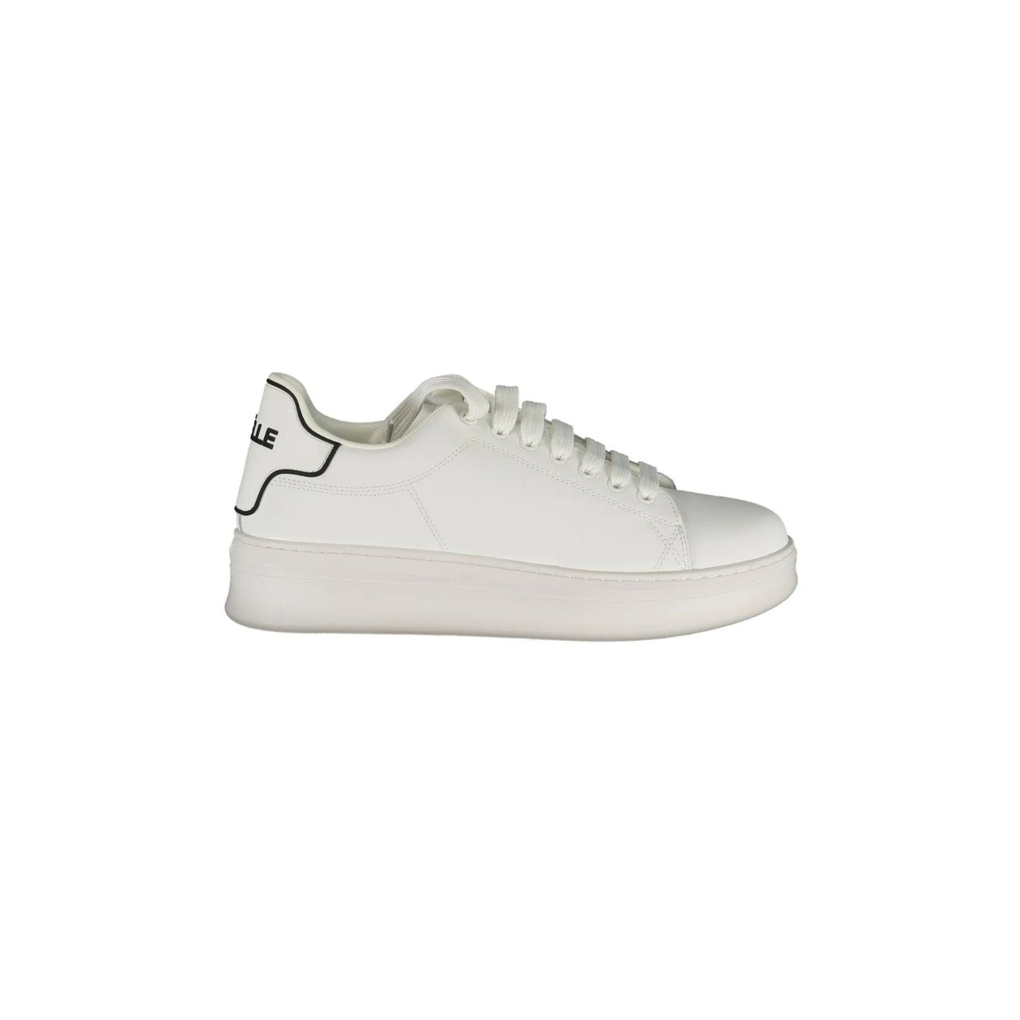 GAELLE PARIS Scarpe Sneakers Uomo Bianche con Dettagli a Contrasto Bianco - foto prodotto