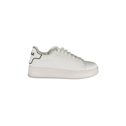 GAELLE PARIS Scarpe Sneakers Uomo Bianche con Dettagli a Contrasto Bianco - foto prodotto