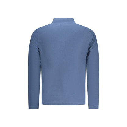 U.S. Grand Felpa Uomo Blu Mezza Zip Pile Ricamo Logo Felpe - vista 2