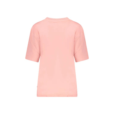 Guess Jeans T-Shirt Maniche Corte Donna Rosa Stampa Logo - vista 2