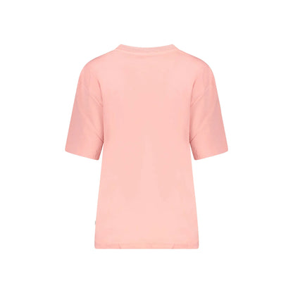 Guess Jeans T-Shirt Maniche Corte Donna Rosa Stampa Logo - vista 2