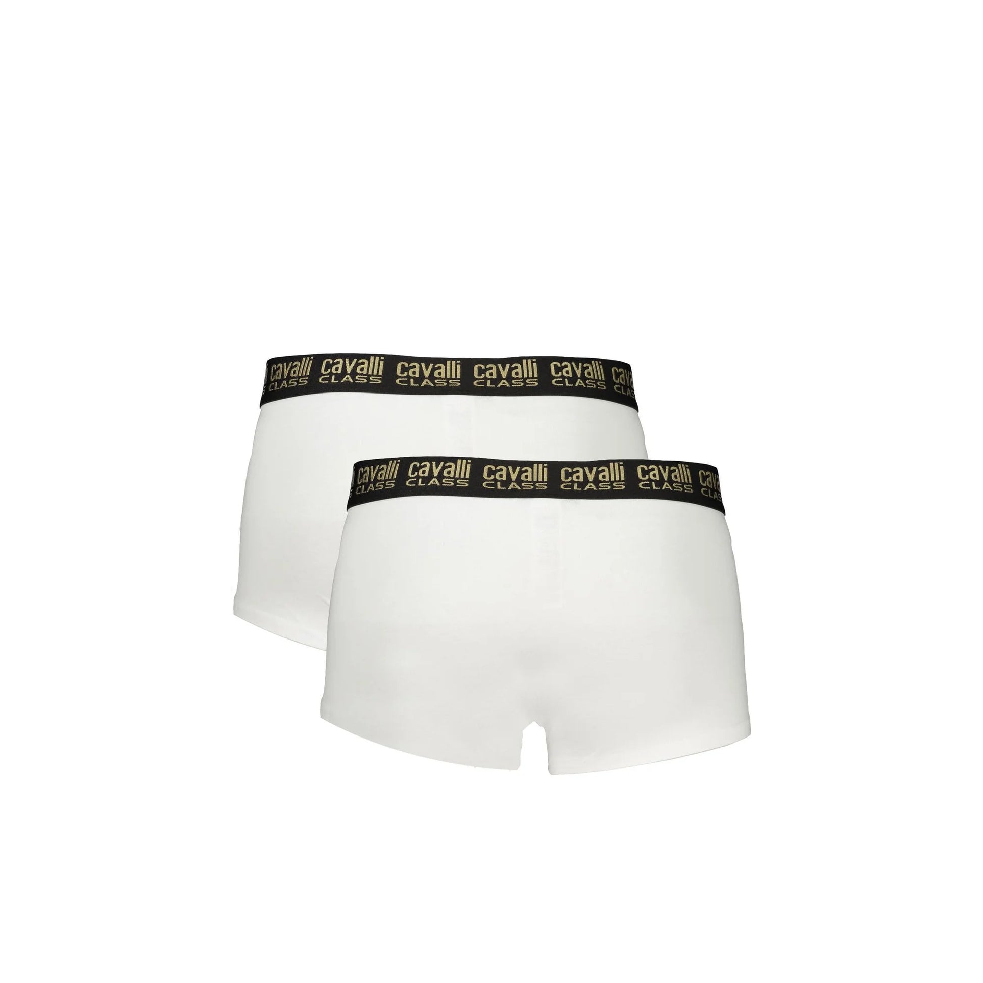 Cavalli Class Boxer Uomo Bianco Parigamba Bi-Pack Logo Intimo - vista 2
