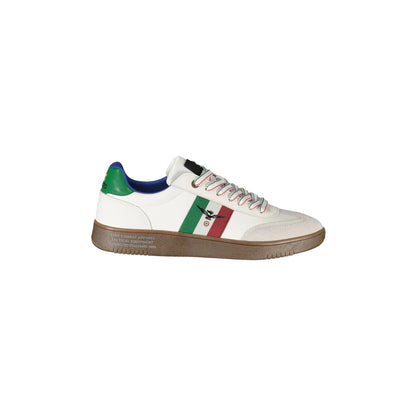 ESERCITO 1659 Sneakers Uomo Bianche con Lacci e Dettagli a Contrasto Bianco - foto prodotto