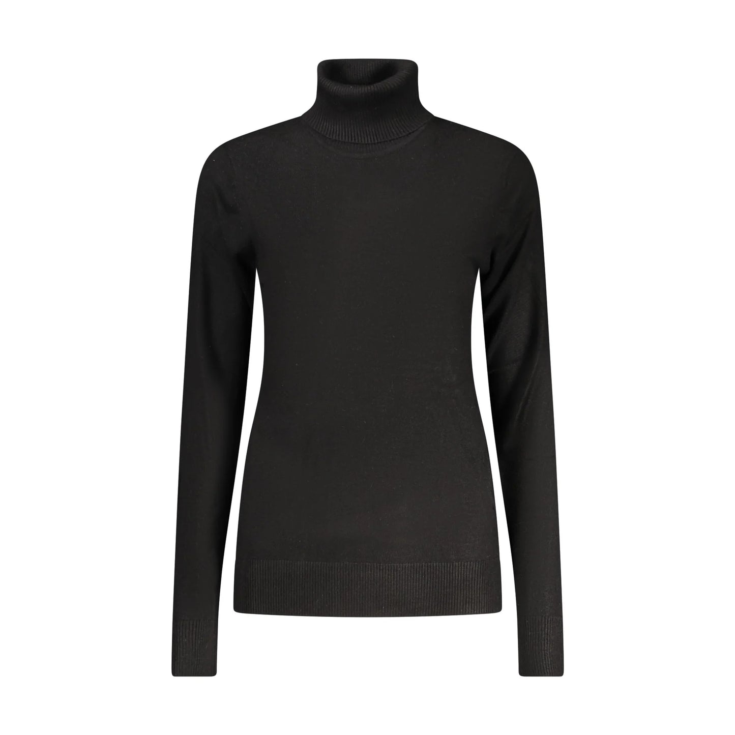 Norway 1963 Maglione Donna Nero Dolcevita Maniche Lunghe Logo Maglie - foto prodotto