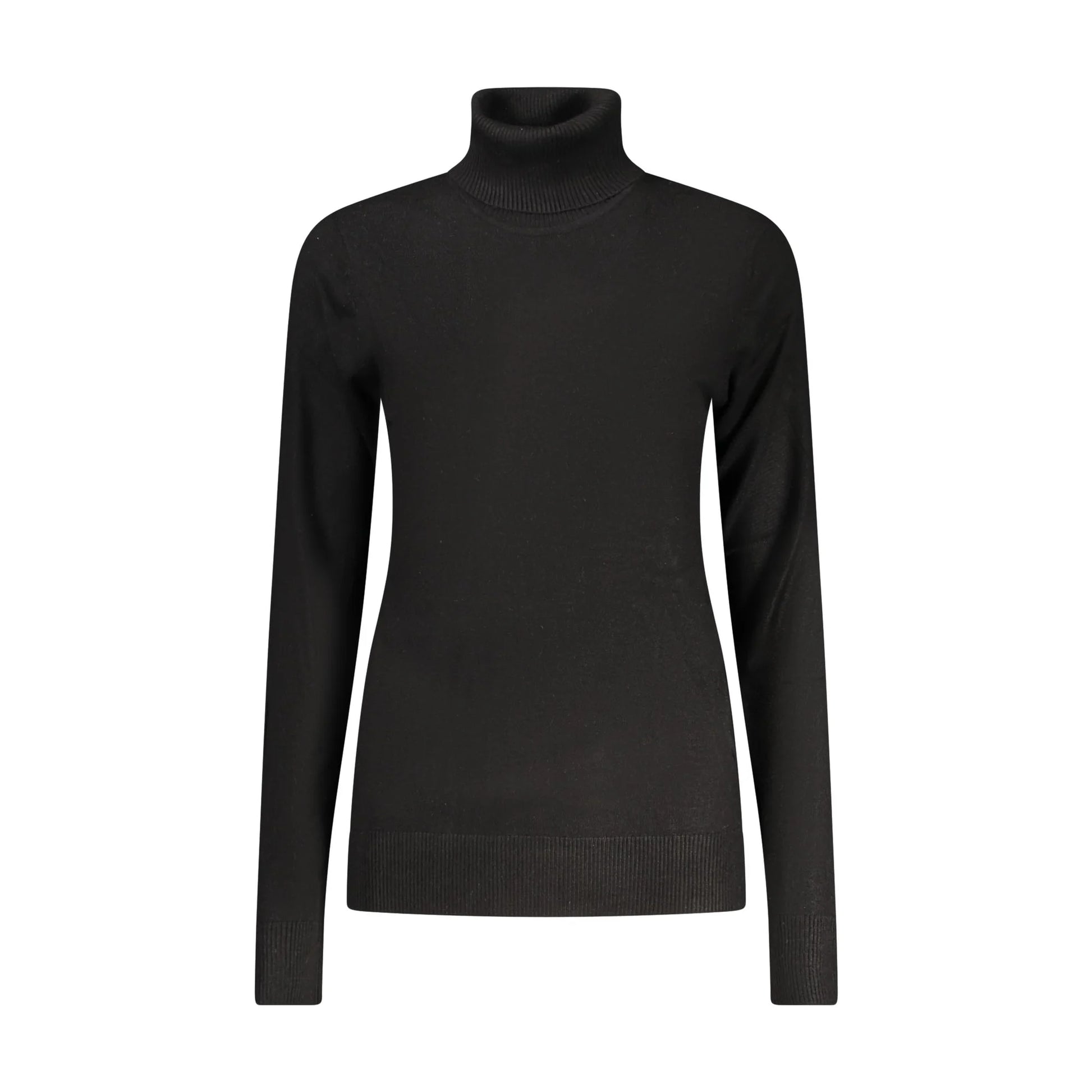 Norway 1963 Maglione Donna Nero Dolcevita Maniche Lunghe Logo Maglie - foto prodotto