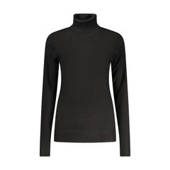 Norway 1963 Pull Femme Noir Col Roulé Manches Longues Logo