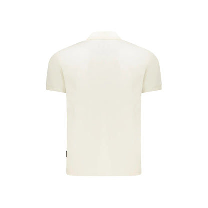 Napapijri Polo Maniche Corte Uomo Bianca Stampa Logo bianco - vista 2