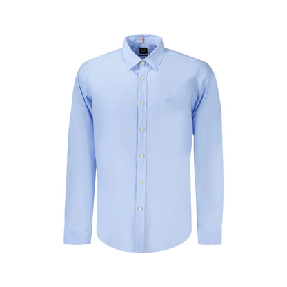 BOSS CAMICIA MANICHE LUNGHE UOMO AZZURRO