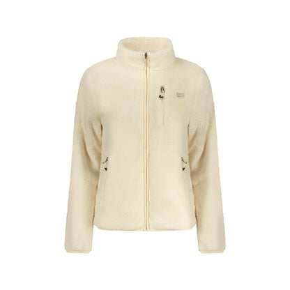 Norway 1963 Felpa Donna Bianca con Zip Peluche Applicazione Logo Felpe Bianco - foto prodotto