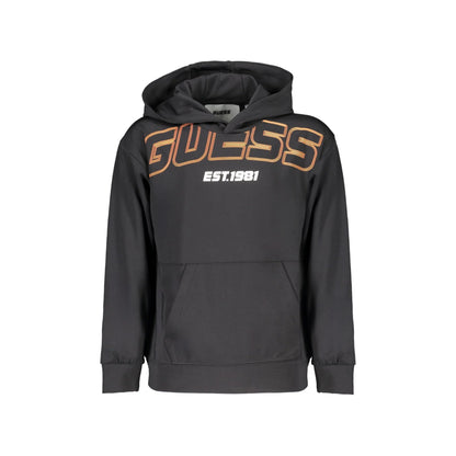 Guess Jeans Felpa Maniche Lunghe Bambino Nera Stampa Logo Felpe Nero - foto prodotto